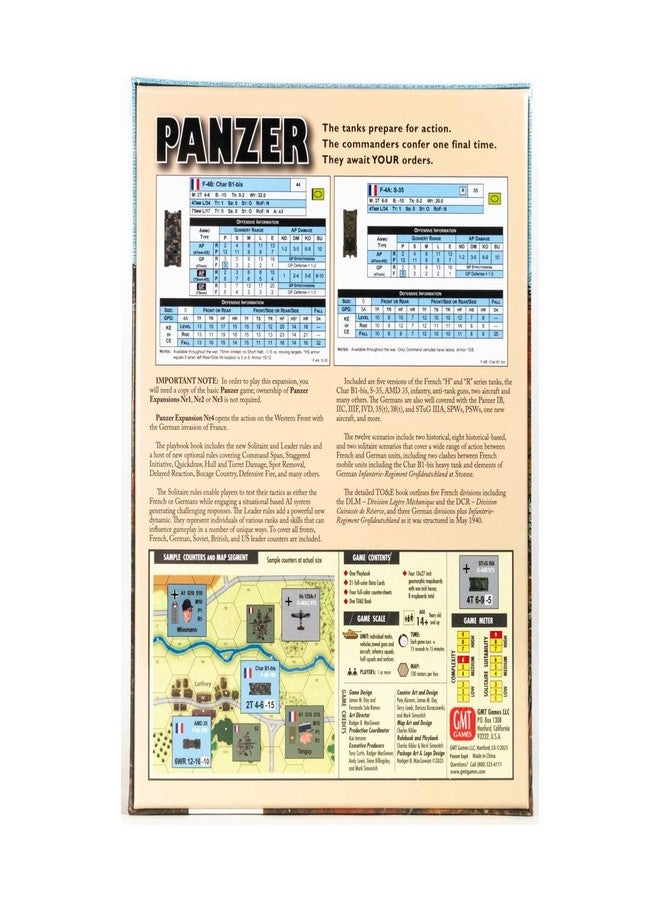 GMT Games Panzer: Expansion #4 - The German Invasion of France, 1940 - Image 2
